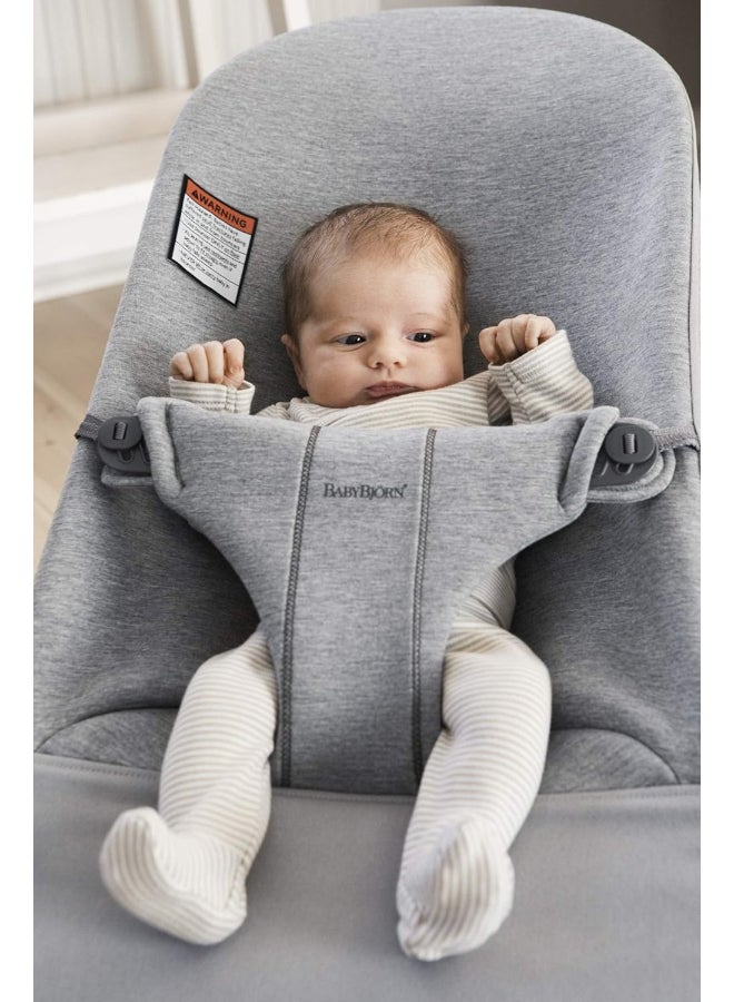 Fabric Seat 3D Jersey Bouncer Bliss Light Grey