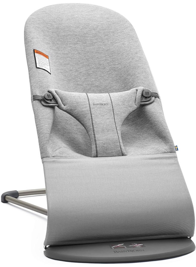 Fabric Seat 3D Jersey Bouncer Bliss Light Grey