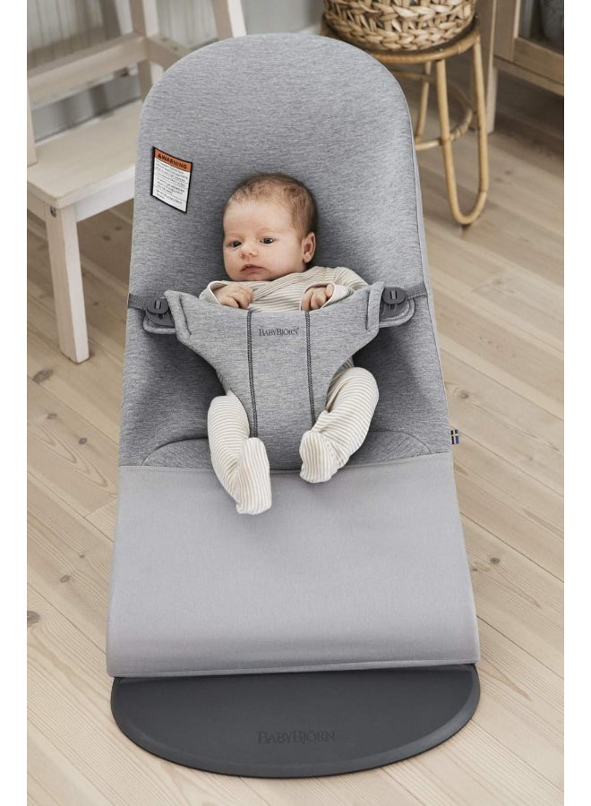 Fabric Seat 3D Jersey Bouncer Bliss Light Grey