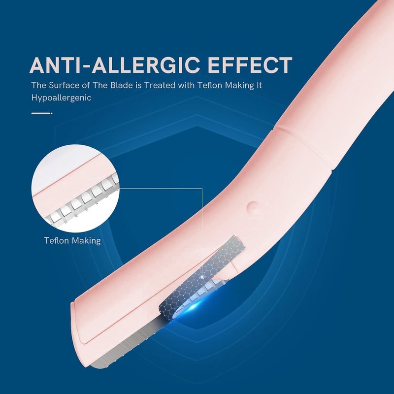 Cut it Eyebrow Razors w/Dermaplane Razors Set - Japanese Quality Blades - Small Face Razors for Peach Fuzz and Fine Hair, Disposable Razors for Men Multipurpose Exfoliating Dermaplaning Tools for Men - Image 5