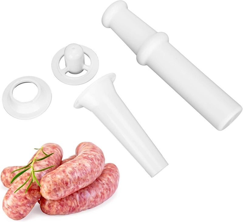 Pilipane Universal Food Pusher Sausage Filler Nozzle Kubbe Attachment Kit ABS Plastic Shell Easy to Install and Replace Sausage Attachment for 5 Meat Grinder Stand Mixer - Image 4