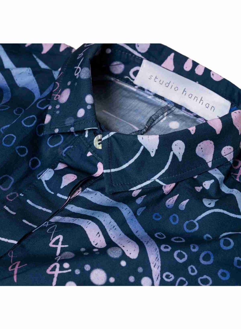 STUDIO HANHAN Dress Navy Blue  - Image 3
