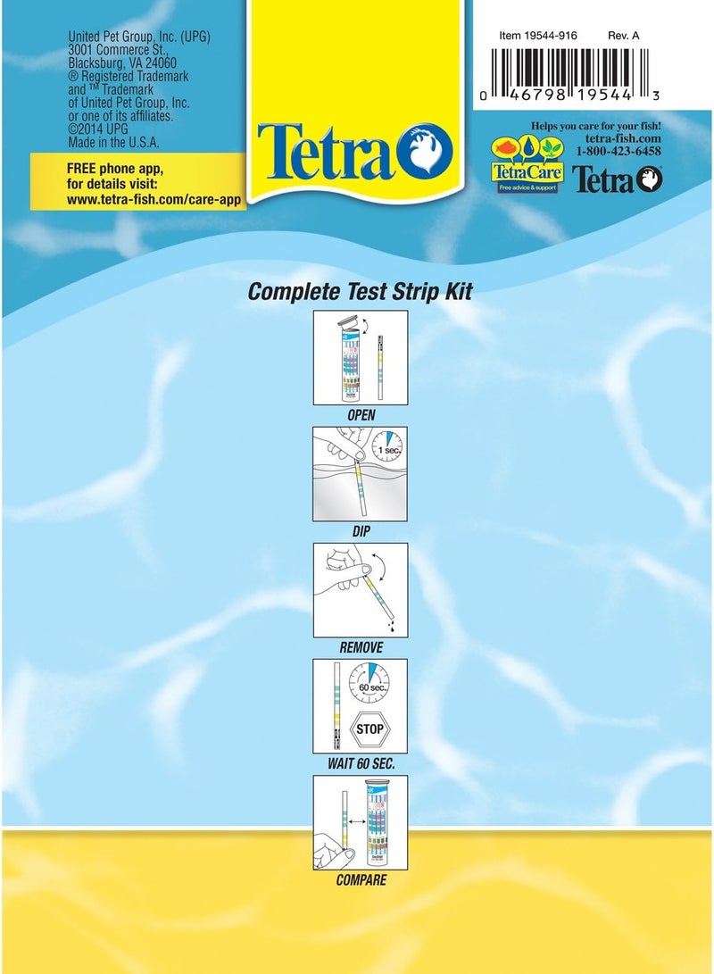 Tetra EasyStrips Complete Aquarium Test Strips Water Testing 25 Count - Image 2