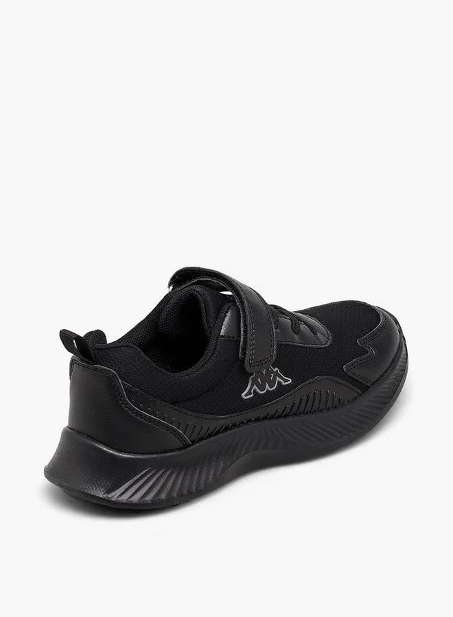 Kappa BLACK Boys Panelled Hook & Loop Sports Shoes for Men | Best Price UAE