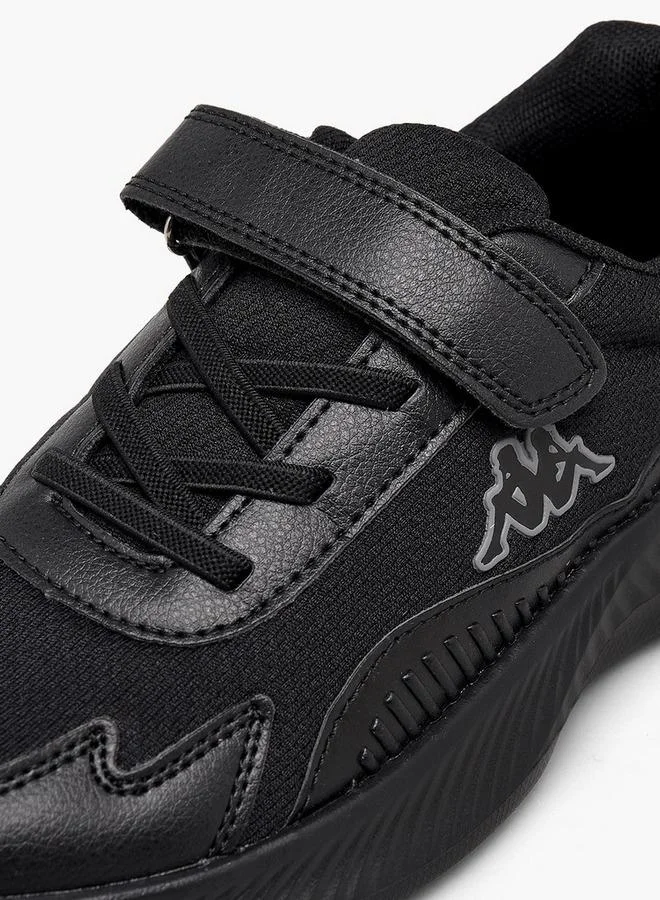 Kappa BLACK Boys Panelled Hook & Loop Sports Shoes for Men | Best Price UAE