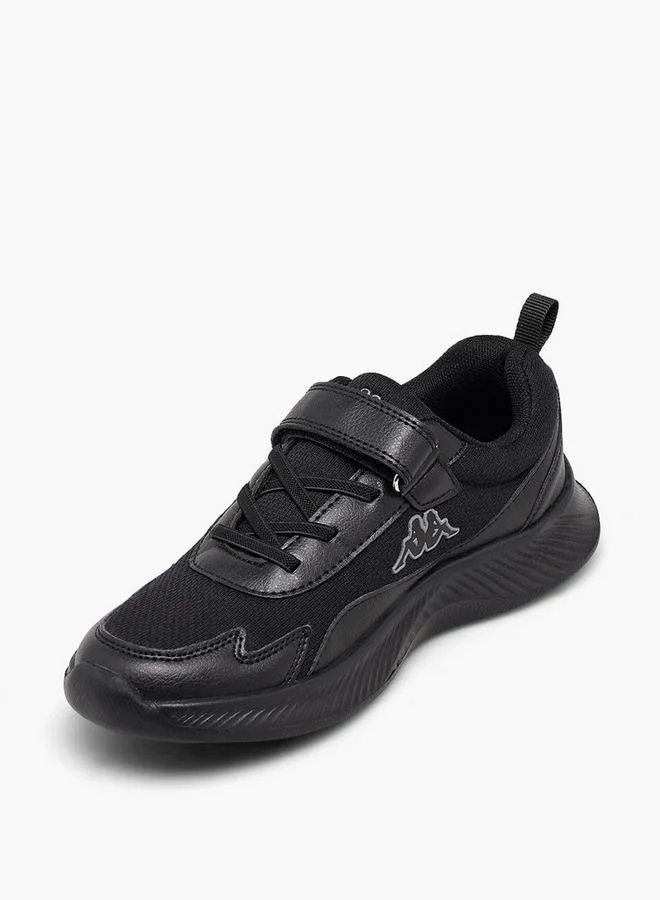 Kappa BLACK Boys Panelled Hook & Loop Sports Shoes for Men | Best Price UAE