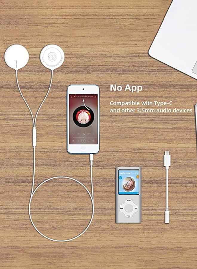 DUNISO Baby bump earphones, pregnancy belly speaker，portable prenatal education music machine，easy to operate, have good sound quality, and come with adapter cables，for pregnant women - Image 5