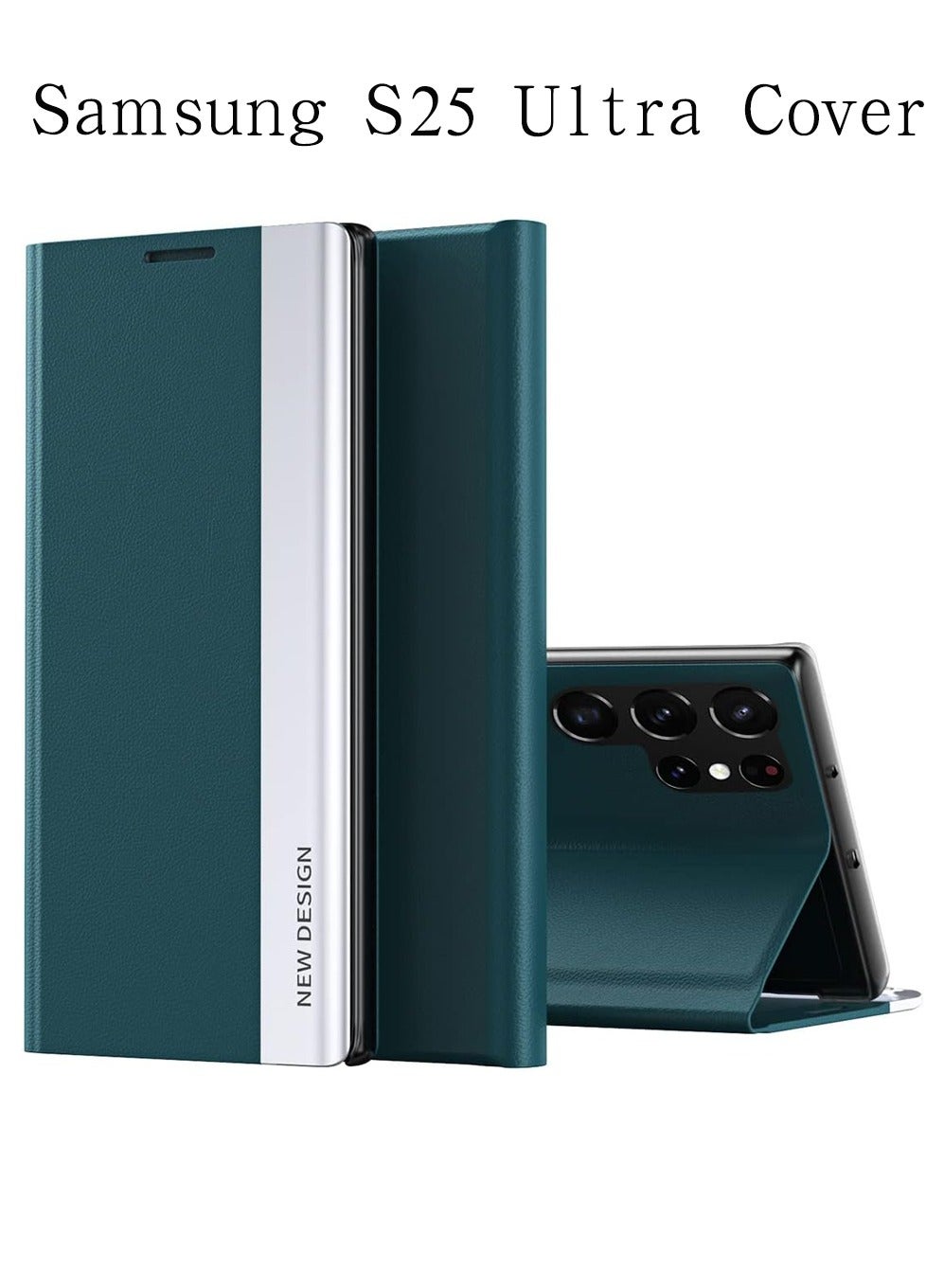 X-level Samsung Galaxy S25 Ultra Cover Case with Full Body Back Front Screen Slim Flip Cover,Anti-Scratch,Nano Adsorption,Stand Function,Protector for Samsung S25 Ultra