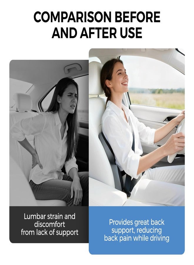 BEBAS Lumbar Support Pillow for Car, Ergonomic Memory Foam Back Cushion for Driving, Lower Back Support for Pain Relief, Lumbar Cushion for Car Seats, Office Chairs, Wheelchairs - Blackgray - Image 5