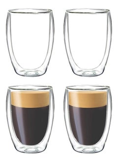 Youngever 4 Pack Espresso Cups, Double Wall Thermo Insulated Espresso Cups, Glass Coffee Cups (3.5 Ounce) - pzsku/Z41A2385431E46F4BB373Z/45/_/1693217514/deb4f444-7c32-49c1-840e-70e0cbf12c3c