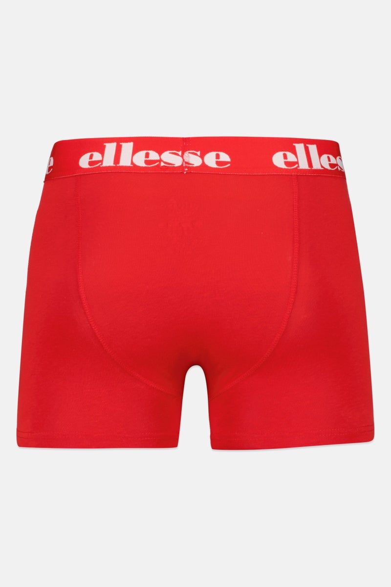Ellesse Men 3 Pack Brand Logo Trunks, Multicolor - Image 4