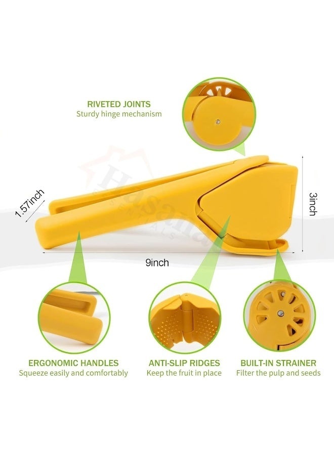 HASANAT ESSENTIALS Lemon Squeezer, Effortless Manual Flat Lime Juicer Squeezer - Image 2