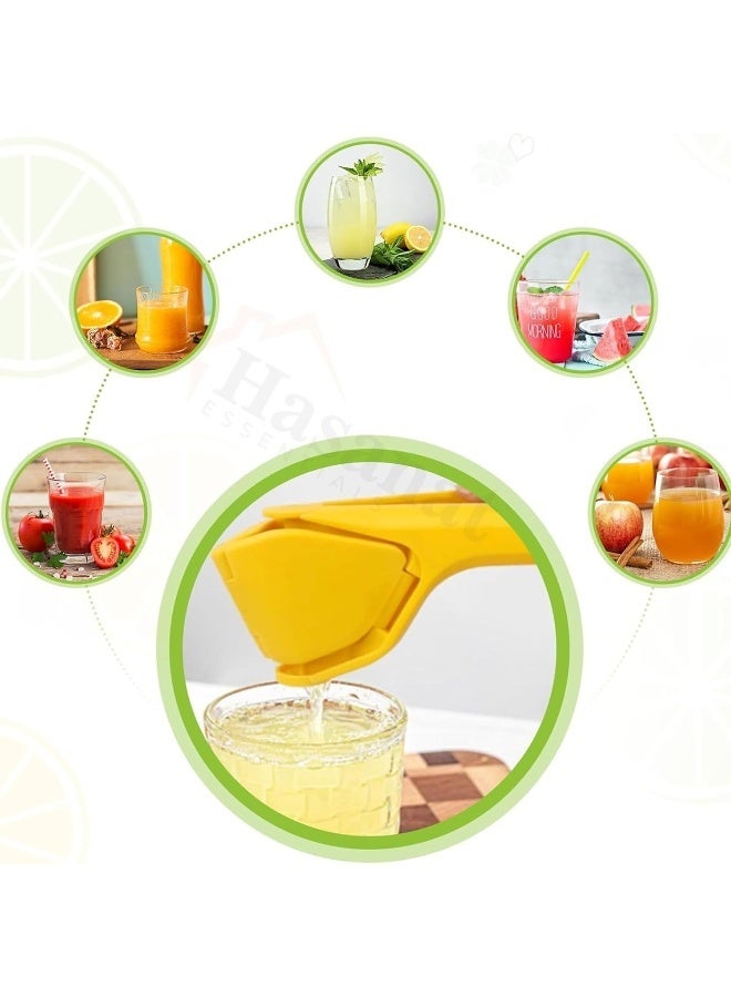 HASANAT ESSENTIALS Lemon Squeezer, Effortless Manual Flat Lime Juicer Squeezer - Image 4