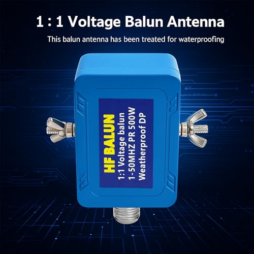 GOOZEEZOO Upgrade Balun Antenna 1:1 Dipole Antenna Shortwave Radio Antenna 1-50MHz 500Watt Balun for Ham with UHF Female (SO-239) Connector - Image 3