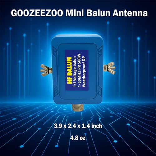 GOOZEEZOO Upgrade Balun Antenna 1:1 Dipole Antenna Shortwave Radio Antenna 1-50MHz 500Watt Balun for Ham with UHF Female (SO-239) Connector - Image 5