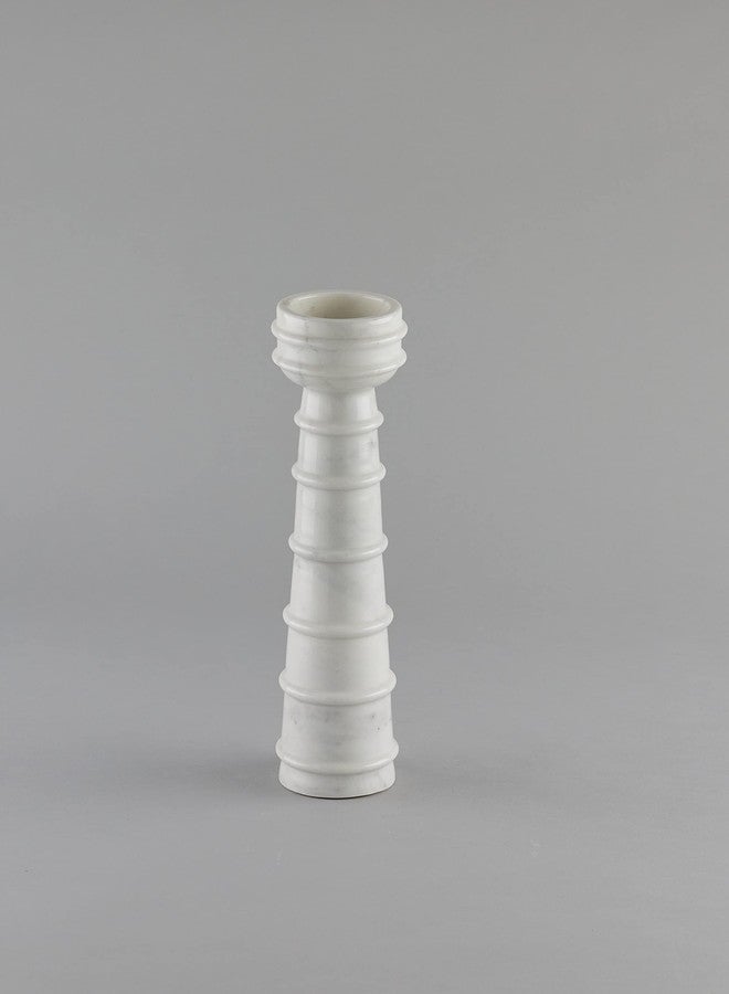 Stone Essential Nora Marble Pillar Candle Holder Stand for Table, Home Decoration, Festive Decor and Corporate Gift - Image 1