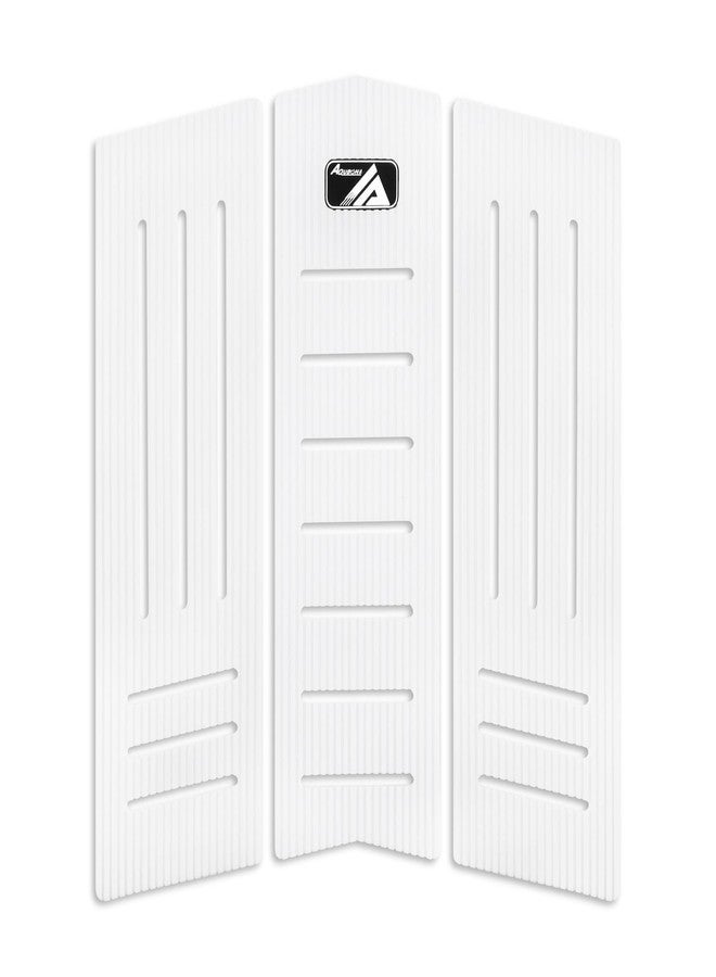 AQUBONA 3 Piece Stomp Pad Surfboard EVA Traction Pad with 3M Adhesive Professional Tail Pad/Applies All Boards - Surfboards, Shortboard, Longboard, Skimboard, Snowboard/Black White Blue - Image 1
