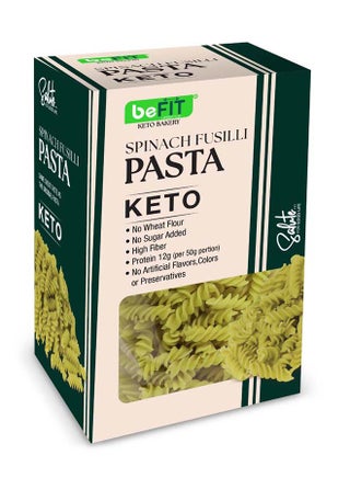 beFit Spinach Fusilli Keto Pasta