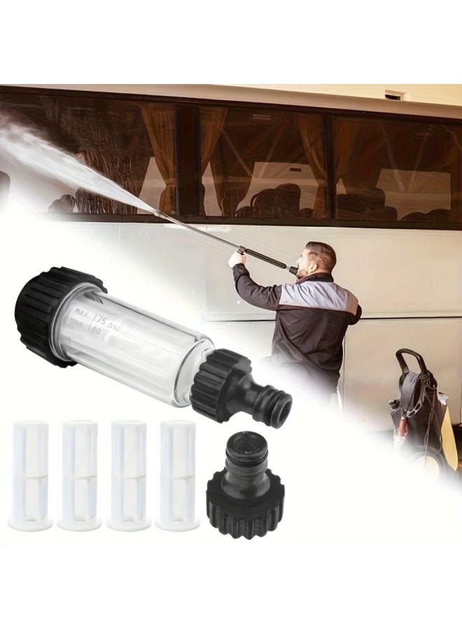 Transparent RV Water Filter Kit With 4 Filters Quick Adapter For High Pressure Washer Garden Pump Irrigation - Image 2