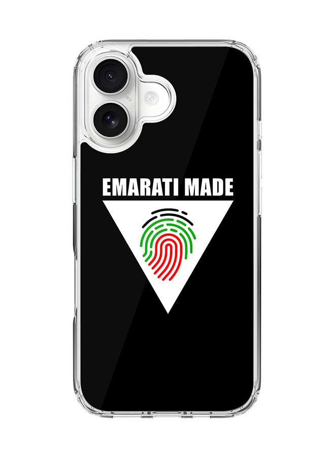 Stylizedd Classic Clear MagSafe Case for iPhone 17 , Hybrid Soft Case Flexible Edges Anti Drop TPU PC Gel Thin Transparent Cover [ Designed for iPhone 17 ] - Emarati Made Triangle - Image 1