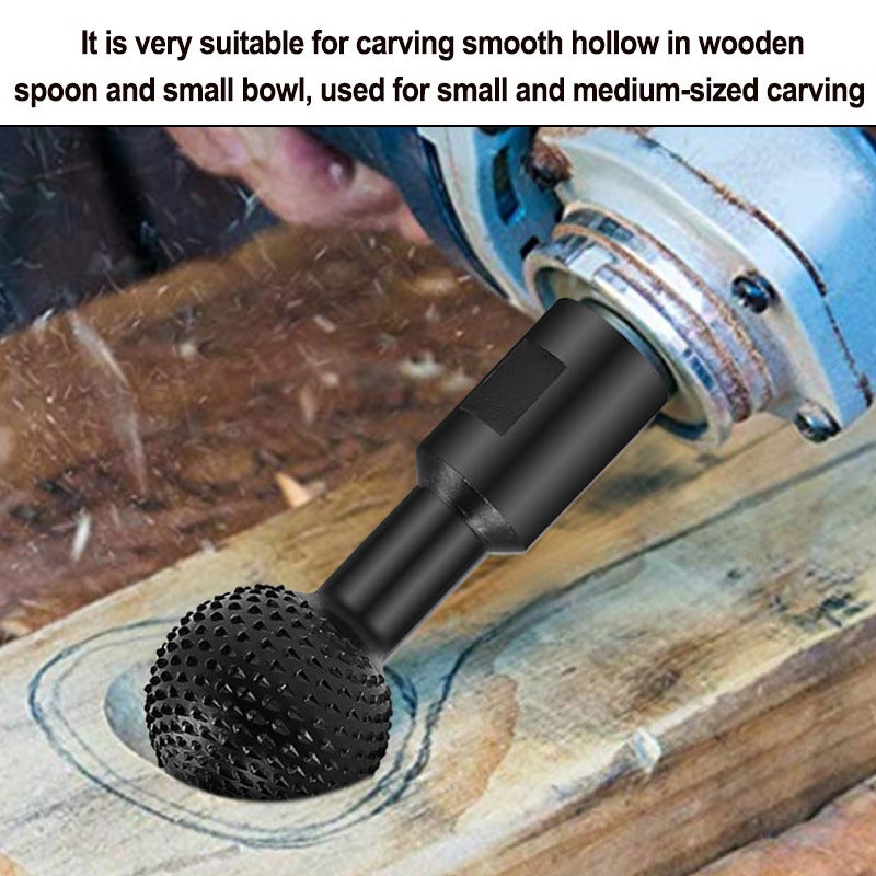 Supply of angle grinder ball grinding head ball chisel ball knife ball file grinding head woodworking grinding production(Angle grinder spherical grinding head-interface 14mm) - Image 5