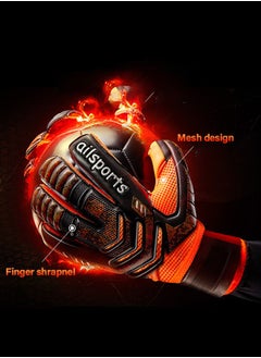 GROIC Goalie Gloves for Youth & Adult, Goalkeeper Gloves Kids with Finger Support, Soccer Gloves for Men and Women, Junior Keeper Football Gloves for Training and Match  - Image 2
