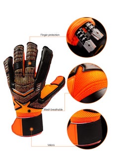 GROIC Goalie Gloves for Youth & Adult, Goalkeeper Gloves Kids with Finger Support, Soccer Gloves for Men and Women, Junior Keeper Football Gloves for Training and Match  - Image 4