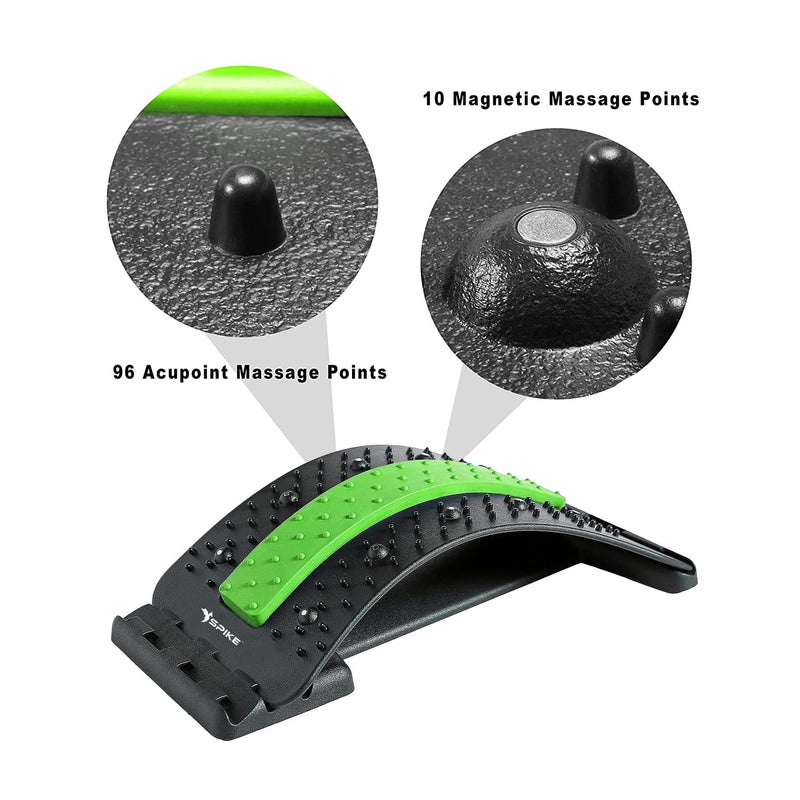 Spike جهاز تمديد الظهر مع نقاط ضغط مغناطيسية لتخفيف آلام العمود الفقري دعم الظهر متعدد المستويات لمنطقة القطنية للرجال والنساء (جهاز تمديد الظهر) ، مقاس واحد - Image 5