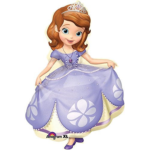 Amscan Anagram Sofia The First Supershape Foil Mylar Balloon (1ct) - Image 1