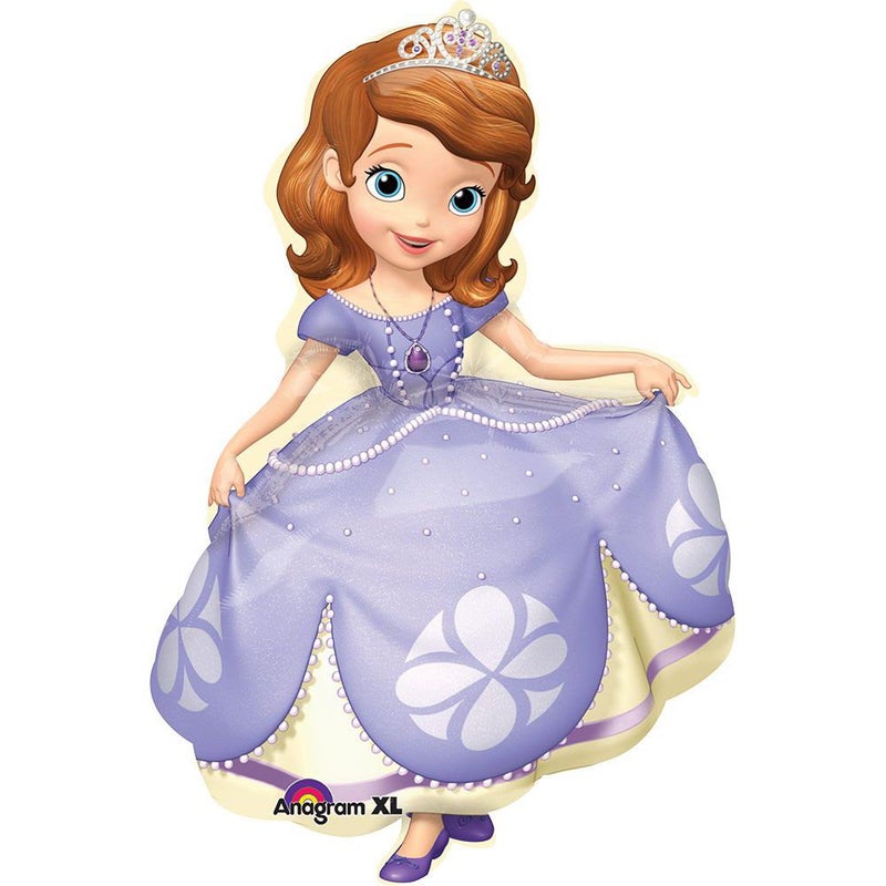 Amscan Anagram Sofia The First Supershape Foil Mylar Balloon (1ct) - Image 4