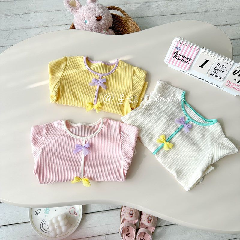 2025 Girls Short-Sleeved T-Shirt Arrival Western Style Baby Girl Sweet Cute Cartoon Princess Top - Image 2