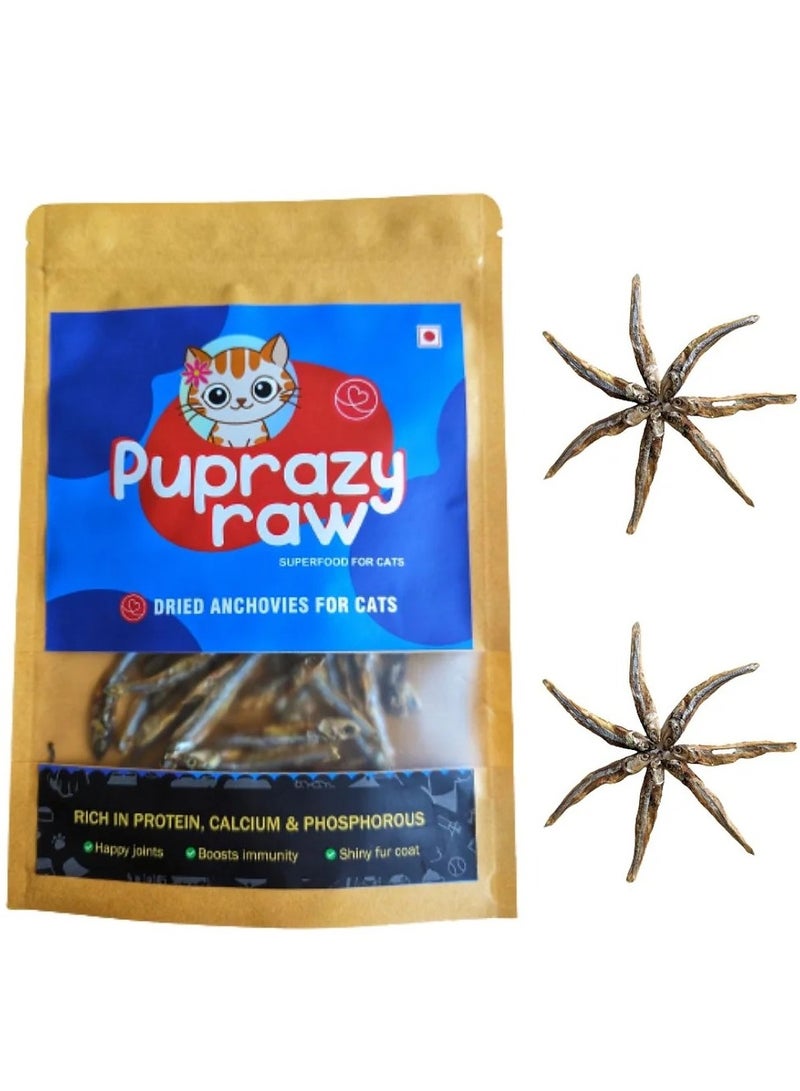 Puprazy Dried Anchovies - Cats | Dogs - Healthy/No preservatives - Image 2