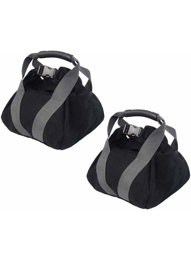 Fnoko 2 Pcs Adjustable Heavy Fitness Power Sandbag, Sand Bags for Weight, Portable Adjustable Canvas Sand Kettlebell Soft Sand Bag, Weightlifting Dumbbell for Home Training, Fitness, Yoga Workout - Image 1