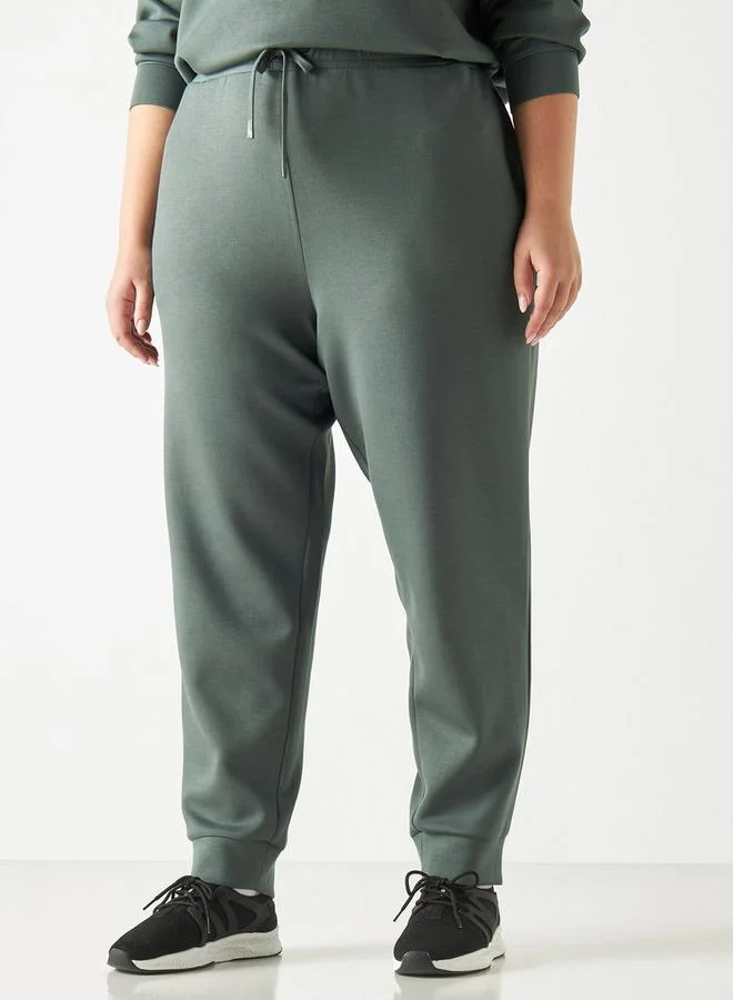 ADOT by Splash Solid Joggers with Drawstring Closure and Pockets