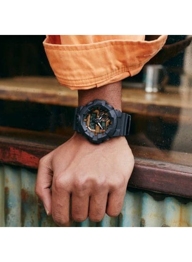 CASIO Resin Analog+Digital Watch GA-700RC-1ADR - Image 2