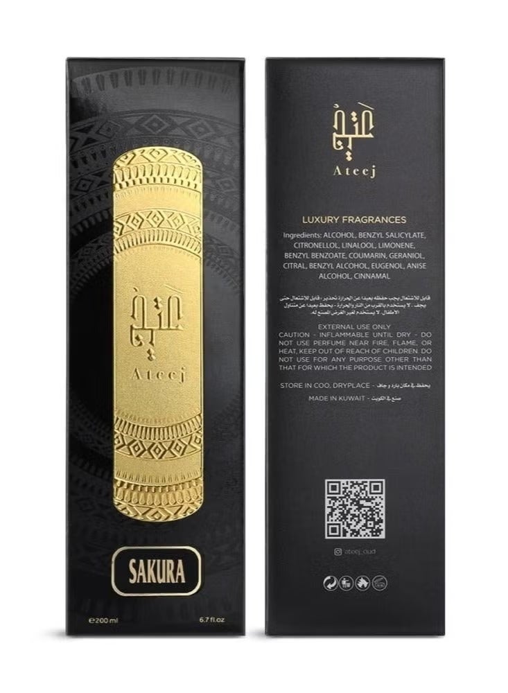 Ateej Sakura Perfume 200ml - Antique - Image 3