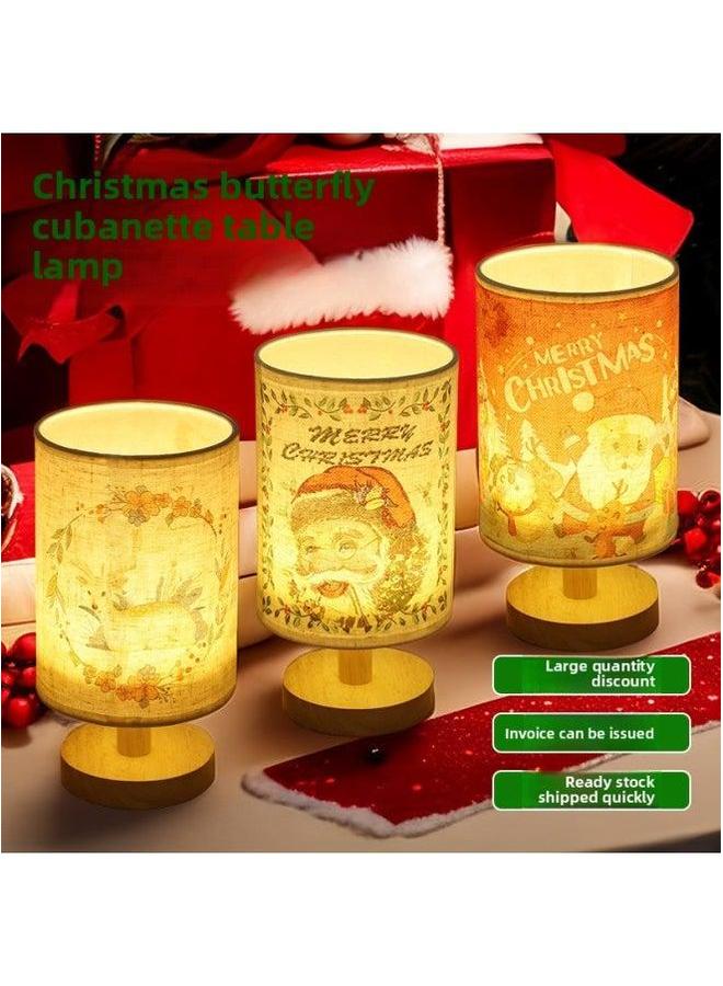 Mother's Day Butterfly Gubat Handmade Table Lamp Diy Material Group Building Activity Bone Bat Night Light-Color:Althea (full Package)  - Image 3