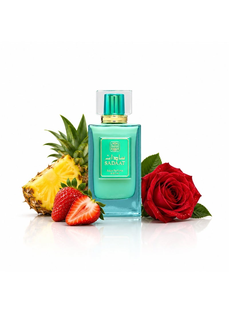 Naseem Sadaat Eau De Parfum Aqua Perfume for Men & Women - 80ml - Image 1