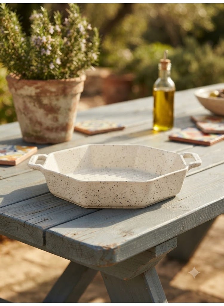 3-Piece Hexagonal Porcelain Oven Baking Dish Set - Image 3