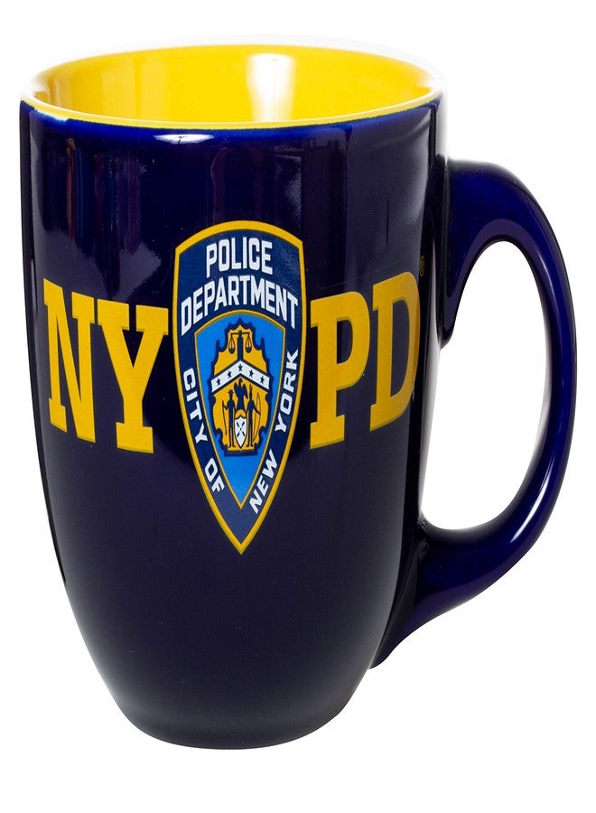 Artisan Owl Officially Licensed Police Department of New York NYPD Jumbo Extra Large 22oz Ceramic Latte Mug/Soup Mug - Image 1