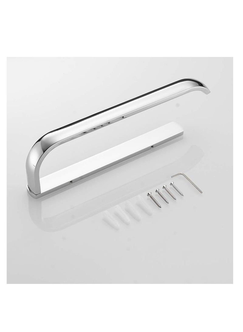 SOLARAE Bathroom Towel Bar, Towel Holder Wall Mounted, Polished Chrome Bathroom Accessories Fixtures, Rustproof Wall Mounted Towel Rack, With Mounting Accessories (12 Inch) - Image 5