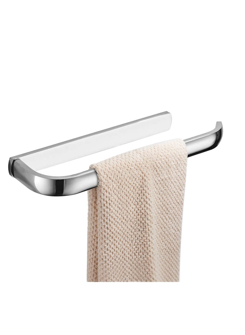 SOLARAE Bathroom Towel Bar, Towel Holder Wall Mounted, Polished Chrome Bathroom Accessories Fixtures, Rustproof Wall Mounted Towel Rack, With Mounting Accessories (12 Inch) - Image 1