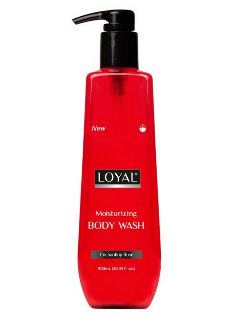 لويال جل غسول الجسم المرطب برائحة الورد الساحر 900 مل