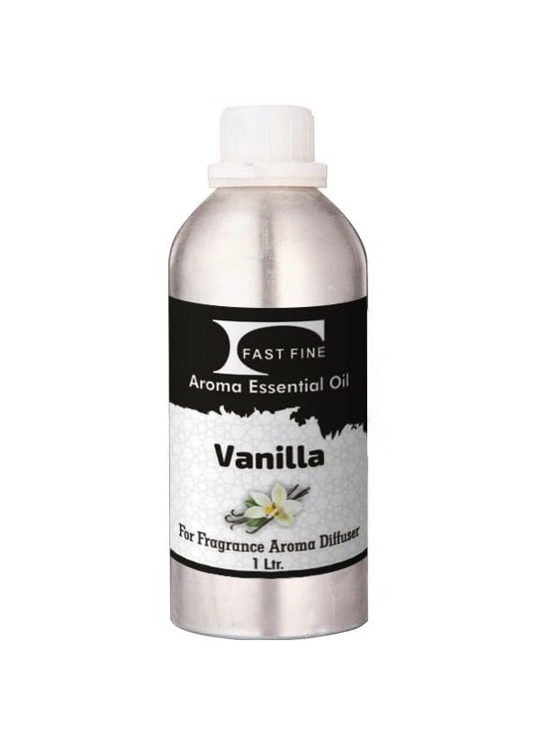 Fast Fine FAST FINE Vanilla Diffuser Essential Aroma Oil used for Air Electric Revitalizer machine use home office washroom indoor outdoor 1Ltr  - Image 1