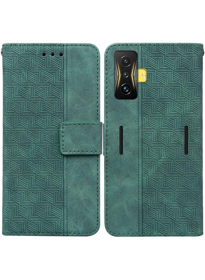 Case For Xiaomi Poco F4 GT / Redmi K50 Gaming Geometric Embossed Leather Phone Case