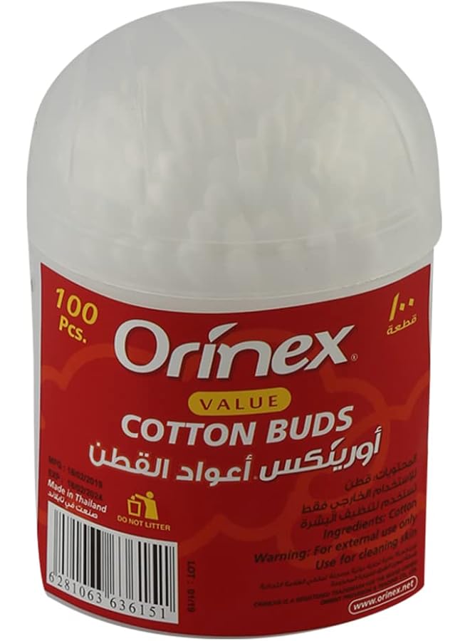 Orinex Cotton Buds Value100 Pcs