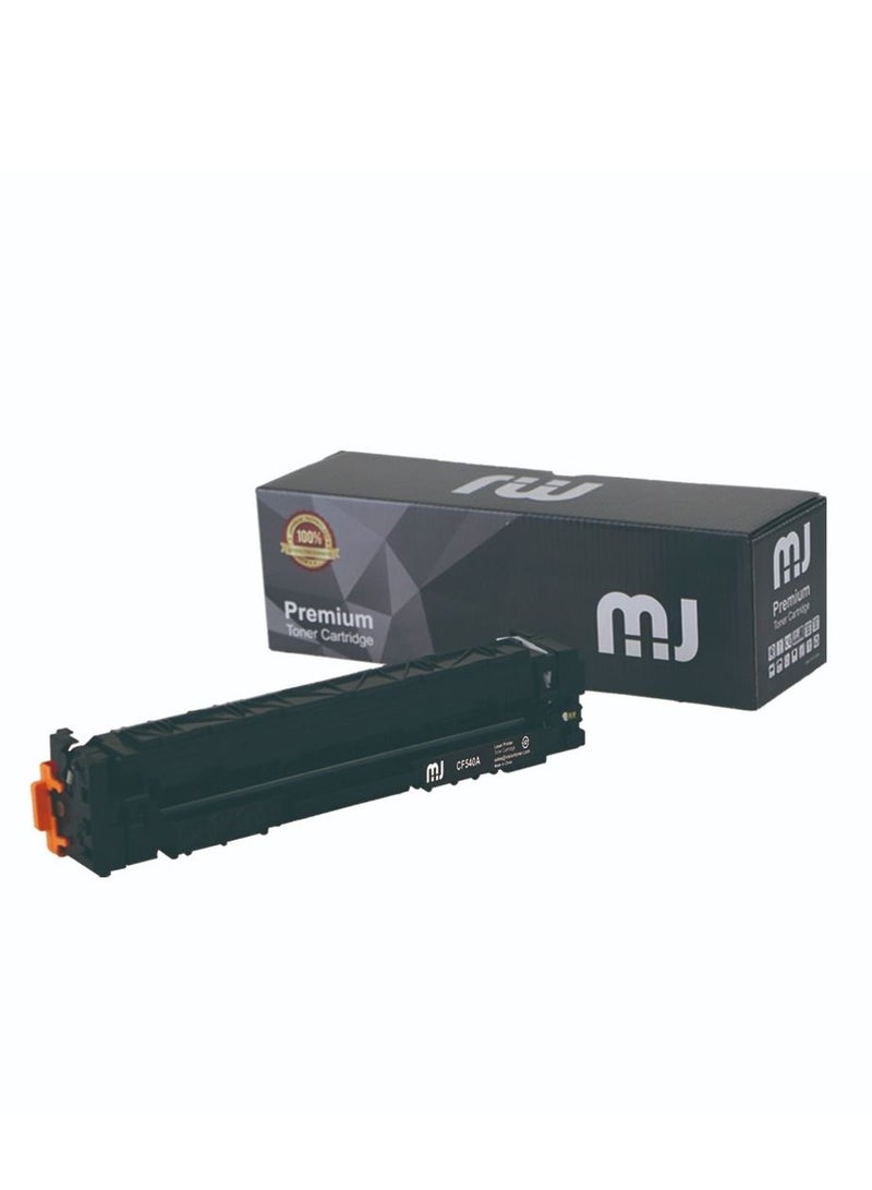 MJ HP 203A Black LaserJet MG Toner Cartridge Compatible with HP LaserJet Pro M254, M280, M281 [CF540A] Black