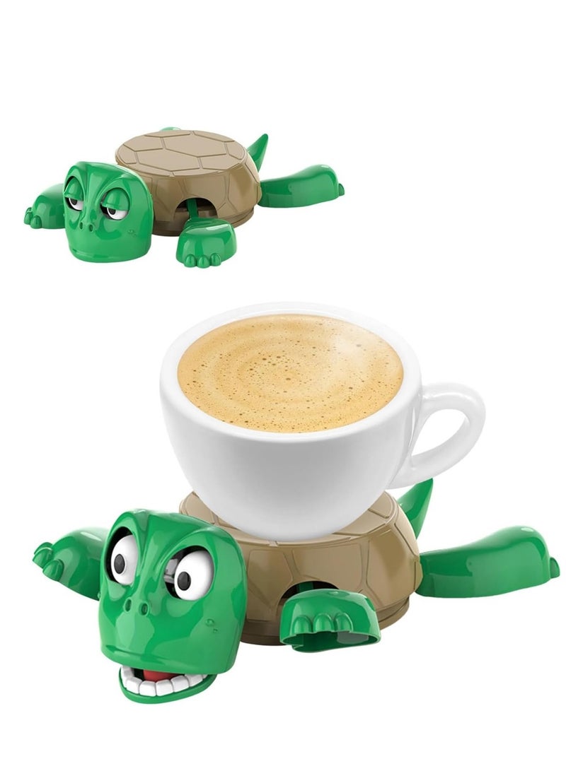 Interactive Turtle Coaster, eye-catching table accessory that moves when a cup is placed on it. - Image 1