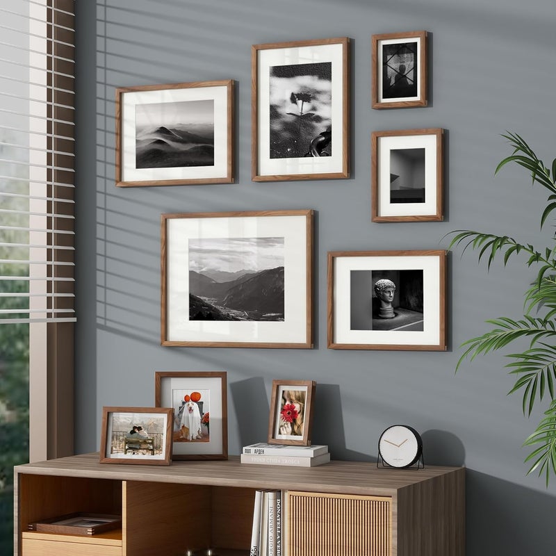 Venusmiles إطار صور خشب الجوز من ، 8x10، مجموعة من 1 - Image 5
