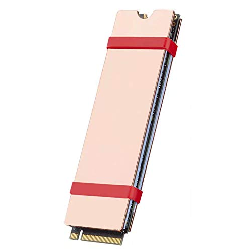 Easycargo Laptop M.2 Heatsink Kit, Slim Copper Heat Sink + Thermal pad 1mm 0.5mm for Cooling Laptop M2 NVMe 2280 SSD (2-Pack) - Image 4